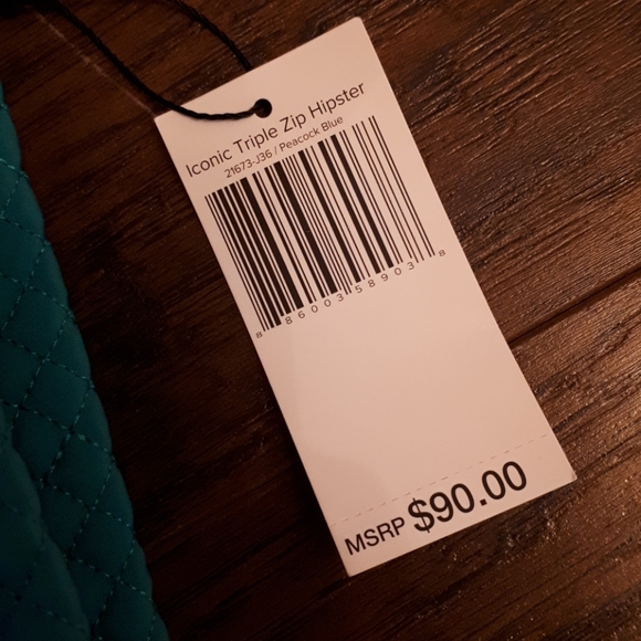 Vera Bradley Iconic Triple Zip Hipster - Picture 8 of 8